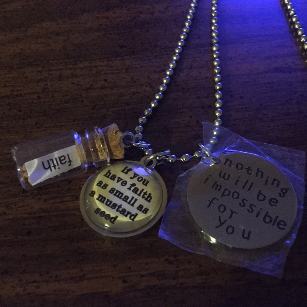 Faith Necklace with 3 pendants